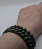 Komplet 3 bransoletek z kamieni ozdobnych | epidot | unisex