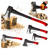SIEKIERA ROZŁUPUJĄCA DO ŁUPANIA RĄBANIA ZESTAW 3 SZTUK MOCNA + OSTRZAŁKA
