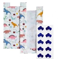 TOREBKI PAPIEROWE CUKIERKI SŁODYCZE NAKLEJKI 10SZT