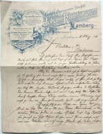 SPRZEDAŻ LIKIERÓW RUMU FABRYKI HR. DROHOJOWSKIEGO PRODUKTÓW LWÓW 1898