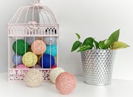 Cotton Balls Kule Bawełniane Boho Kolory do Wyboru