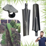 SZPADEL SADOWNICZY MAŁY DRENARSKI WĄSKI DOŁOWNIK DO OGRODU DRENAŻU METALOWY