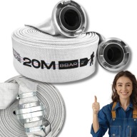 WĄŻ DO POMPY SZAMBA STRAŻACKI SSAWNY 2 CALE 52MM 20M DO ŚCIEKÓW WODY 8 BAR