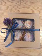 Zestaw świec sojowych prezentowych - dekoracyjne 4 sztuki