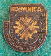 ODZNAKA II ZIMOWY RAJD KOLEJARZY KOBYLNICA '78 PTTK ODDZIAŁ PRACOWN. KOLEJ.