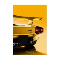 "Żółta Bestia" – Dekoracyjny Plakat Lamborghini Countach