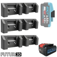 Uchwyt podwójny na akumulator Erbauer 18V EXT DualVolt z blokadą