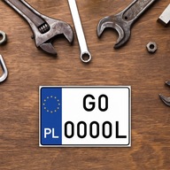 PREZENT DLA MECHANIKA Z TEKSTEM MAGNES TABLICA REJESTRACYJNA "G0 0000L"