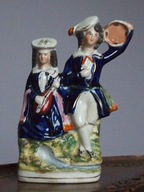 XIXw. Staffordshire - figurka fajansowa, wys.18,5cm