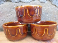 BRĄZOWE Miseczki_Porcelit PRUSZKÓW PRL