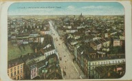Stara pocztówka Lille Panorama vers la Grand Place Feldpost 1918
