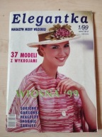 Elegantka 1/1999 jak Moda Paryża Burda duże Diana wykroje krawieckie