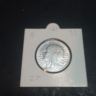 5 ZŁOTYCH / SREBRO /1933 r. / 4