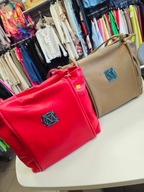 Torba skórzana Massimo Contti czerwona duża !!!