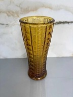 Wazon perełki szkło Ząbkowice PRL