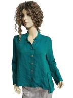 RALSTON żakiet swobodny lniany z kieszenią S-36