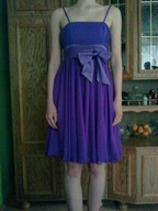 Damska wizytowa sukienka z kokardką Roz 36