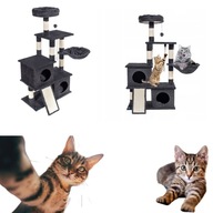 Drapak dla kota słupek 115cm drzewko 5 poziomów budka legowisko + zabawki