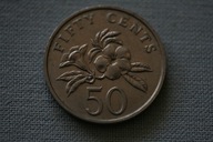 50 cents centów Singapur 1989