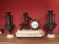 --[@b2] -DOBRA CENA-Zegar Kominkowy Francja ok,1880r