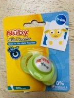 Smoczek Nuby Little Moments Glow in the dark 0-6m świeci w ciemności