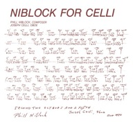 Phill Niblock, Joseph Celli – Niblock For Celli / Celli Plays Niblock winyl