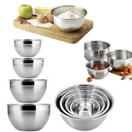 4 X MISKA METALOWA KUCHENNA STALOWA DUŻA NIERDZEWNA GASTRONOMICZNA