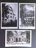 POLANICA-ZDRÓJ Park Zdrojowy , Sanatorium III , zestaw 3 pocztówek