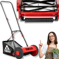 KOSIARKA RĘCZNA DO TRAWY PCHANA BĘBNOWA Z KOSZEM SOLIDNA WRZECIONOWA OGRÓD