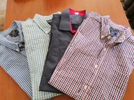 zestaw koszul męskich 4 sztuki rozm.L krótki rękaw