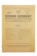 DZIENNIK URZĘDOWY KURATORIUM OKRĘGU SZKOLNEGO WARSZAWA 1935 r.