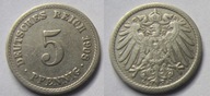 Niemcy 5 Pfennig 1908 A