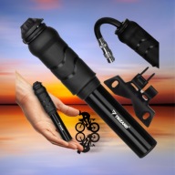 POMPKA ROWEROWA RĘCZNA DO ROWERU HULAJNOGI UCHWYT NA RAMĘ 7 BAR KOMPAKTOWA