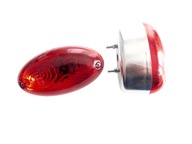 Lampa Tylna Przeciwmgielna Przeciwmgłowa na śruby obudowa chromowana 12V