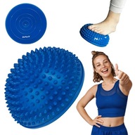 PÓŁKULA SENSORYCZNA Z KOLCAMI PIŁKA DO MASAŻU ĆWICZEŃ REHABILITACJI BLUE