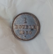 W. BRYTANIA - GUERNSEY - 1 DOUBLE 1929 - st. 1-/2+