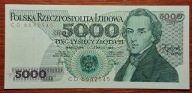 PRL 5000 zł 1982 CD 6642545 Stan unc