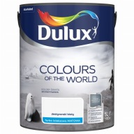 DULUX ŚWIATA FARBA LATEKSOWA ŚCIENNA Designerski Biały 5L