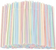 Słomki łamane 100 szt kolorowe do napojów drinków koktajli