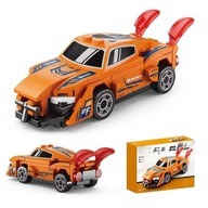 Klocki Konstrukcyjne SPEED Auto Wyścigowe z Napędem PullBack - Pomarańczowe