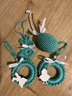 Ozdoby wielkanocne szydełkowe