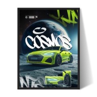 Plakat Audi RS7 w ramce 30x40 cm dekoracja ścienna prezent dla fana aut