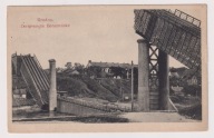 Grodno ok.1916r. Wysadzony Most Kolejowy Ł184