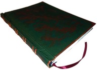 A4 Wielka Księga 64k ZIELONY NOTATNIK 100g prezent dziennik vintage notes