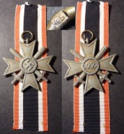 Kriegsverdienstkreuz 2 klasy z mieczami. KVK Krzyż zasługi sygnowany 45