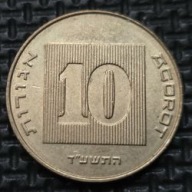 *IZRAEL [0265]*10 agor 2014 Szekel izraelski, Herb, Menora ISRAEL 10 AGOROT