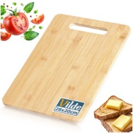 DESKA DO KROJENIA DREWNIANA BAMBUSOWA 28X20 DO KUCHNI TACKA KUCHENNA UCHWYT