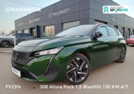 Peugeot 308 31 1.5 BlueHDi Allure Pack 130 KM AT GWARANCJA FV23 1.5