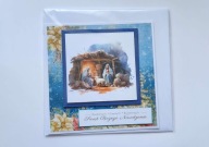 Kartka świąteczna hand made Szopka - aukcja charytatywna dla Pawła