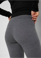 23515 LEGGINSY DAMSKIE SZARY MELANŻ bawełna / poliester KLASYCZNE 36 S
